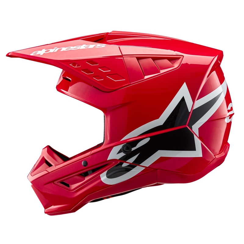Casque de motocross Alpinestars S-M5 Corp rouge
