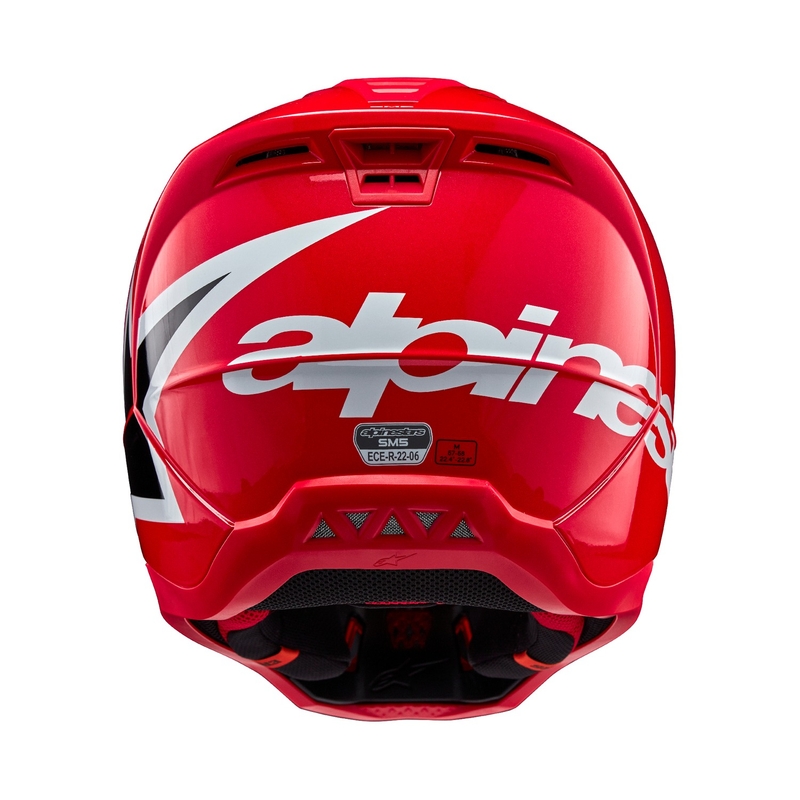 Casque de motocross Alpinestars S-M5 Corp rouge