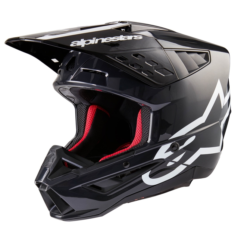 Casque de motocross Alpinestars S-M5 Corp gris foncé