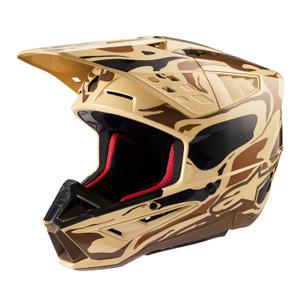 Alpinestars S-M5 Mineral motocross helmet matte dark brown camo