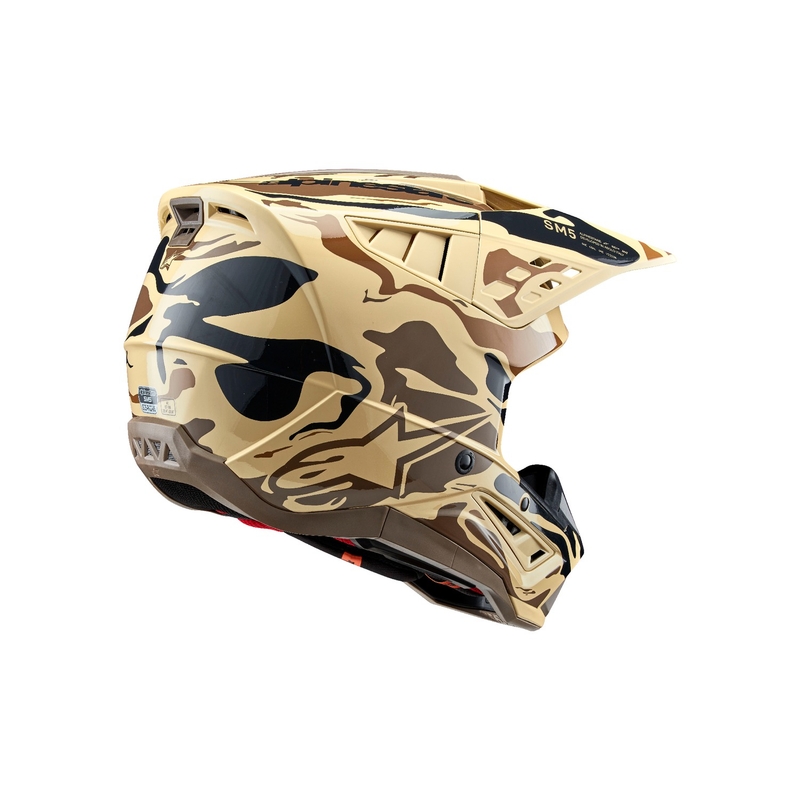 Alpinestars S-M5 Mineral motocross helmet matte dark brown camo