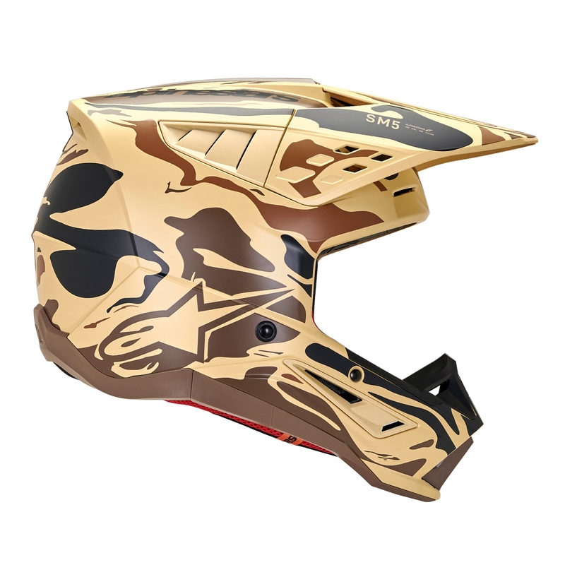 Alpinestars S-M5 Mineral motocross helmet matte dark brown camo