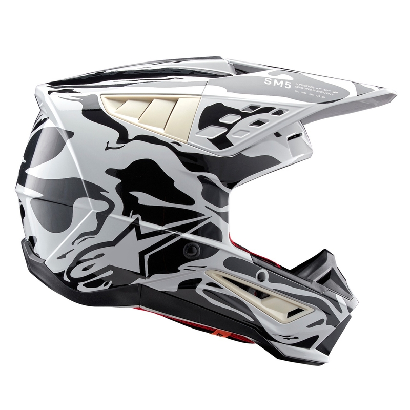 Casque motocross Alpinestars S-M5 Mineral grey camo