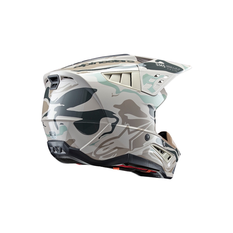 Alpinestars S-M5 Mineral grey-green camo motocross helmet