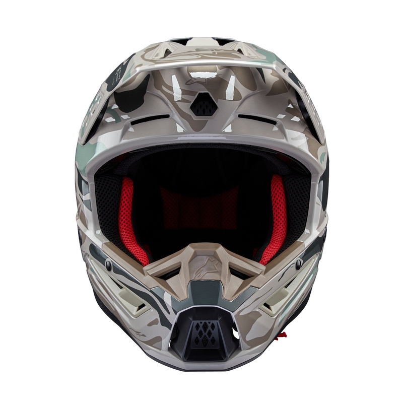 Alpinestars S-M5 Mineral grey-green camo motocross helmet