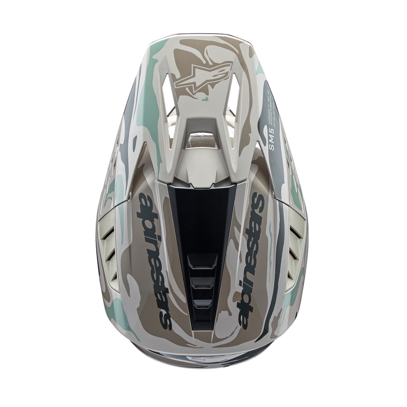 Alpinestars S-M5 Mineral grey-green camo motocross helmet