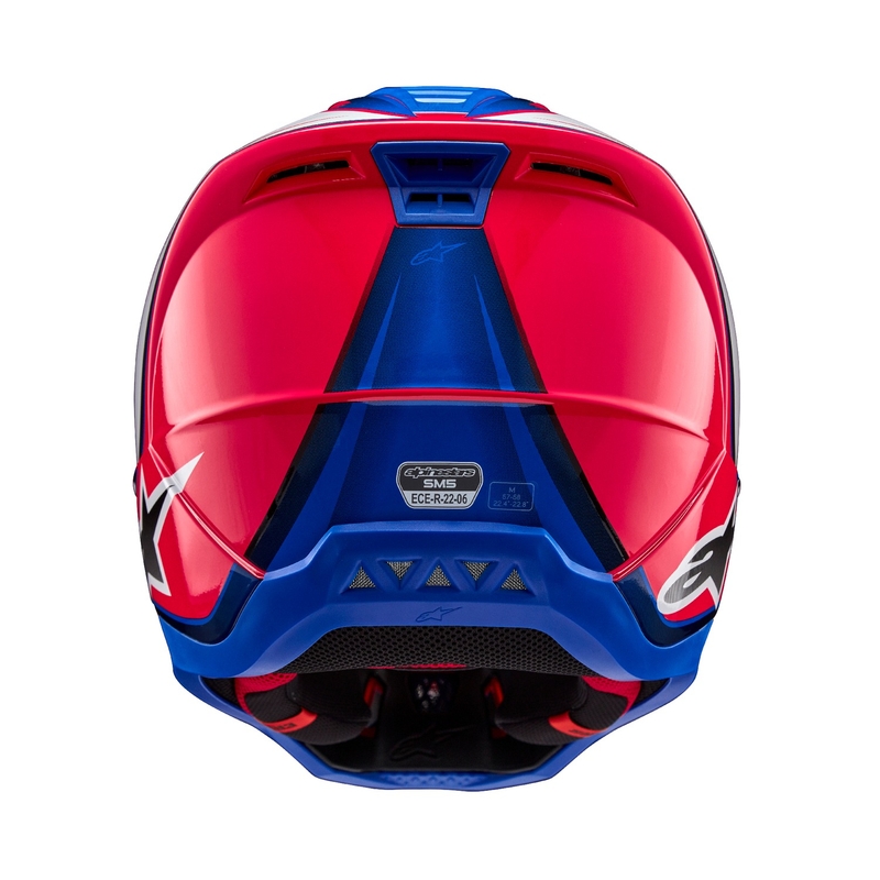 Alpinestars S-M5 Sail Motocross Helmet blanc-rose-bleu
