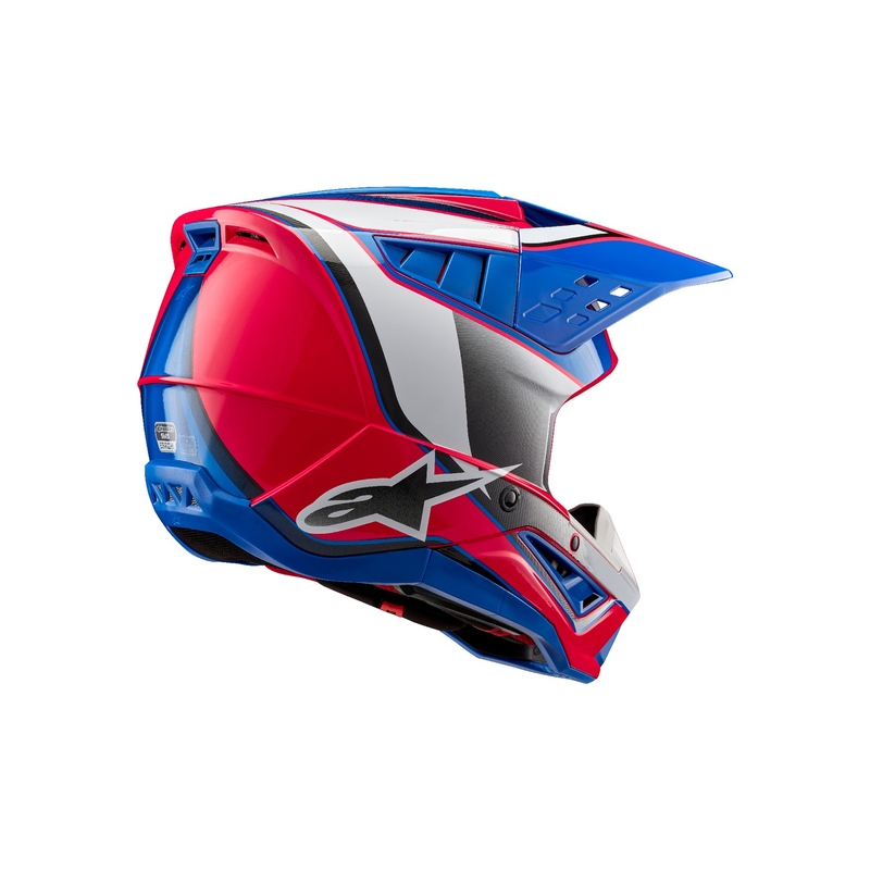 Alpinestars S-M5 Sail Motocross Helmet blanc-rose-bleu
