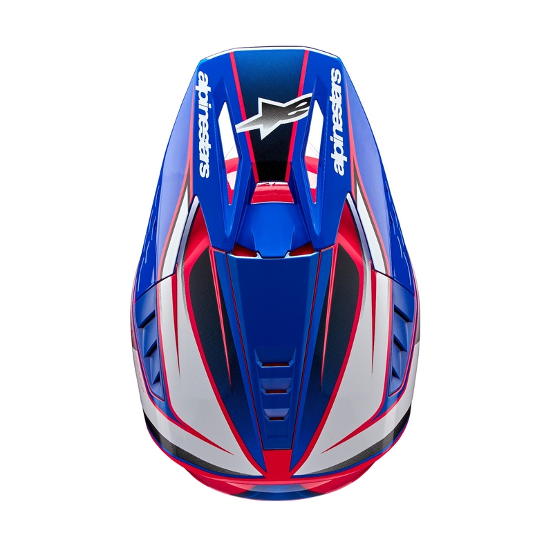 Alpinestars S-M5 Sail Motocross Helmet blanc-rose-bleu