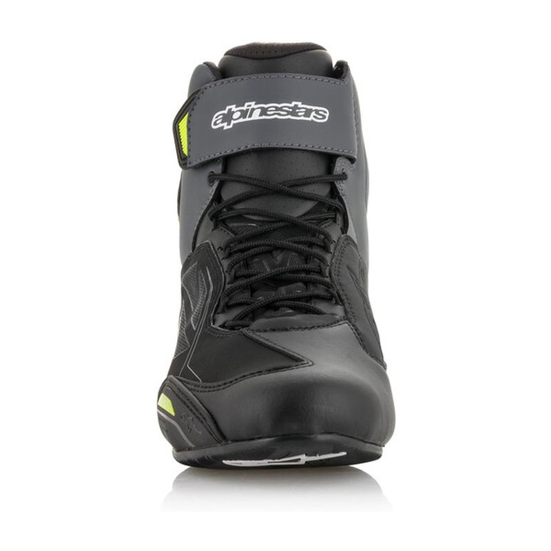 Bottes de moto Alpinestars Faster-3 Drystar noir-gris-jaune fluo