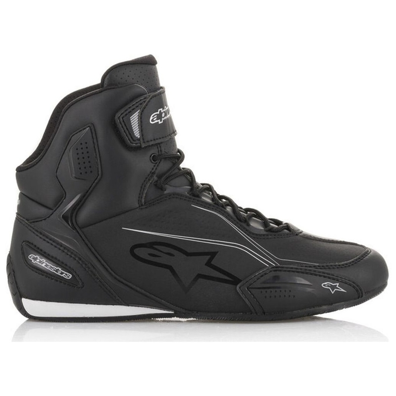 Bottes de moto Alpinestars Stella Faster noires et argentées pour femmes