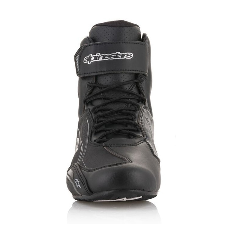 Bottes de moto Alpinestars Stella Faster noires et argentées pour femmes