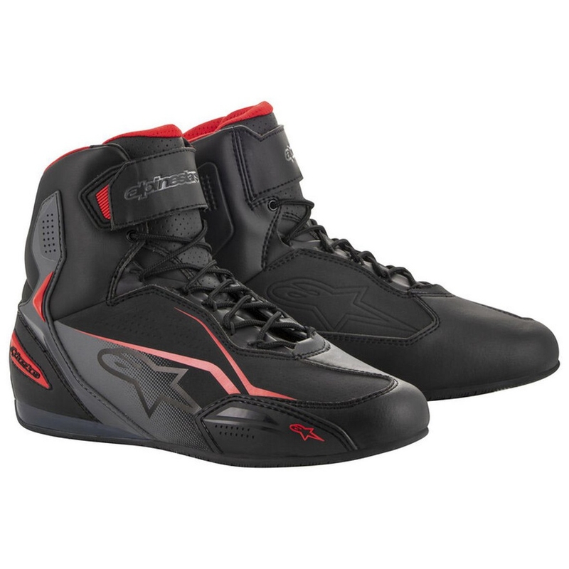Bottes de moto Alpinestars Faster-3 noir-gris-rouge