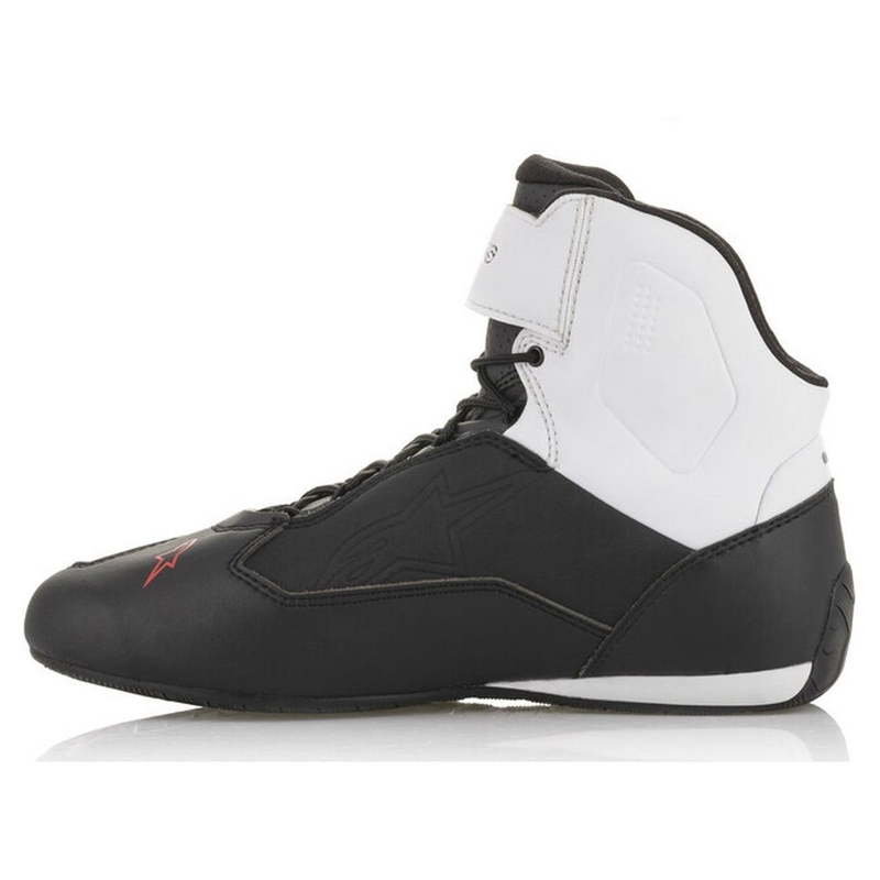 Bottes de moto Alpinestars Faster-3 noires, blanches et rouges