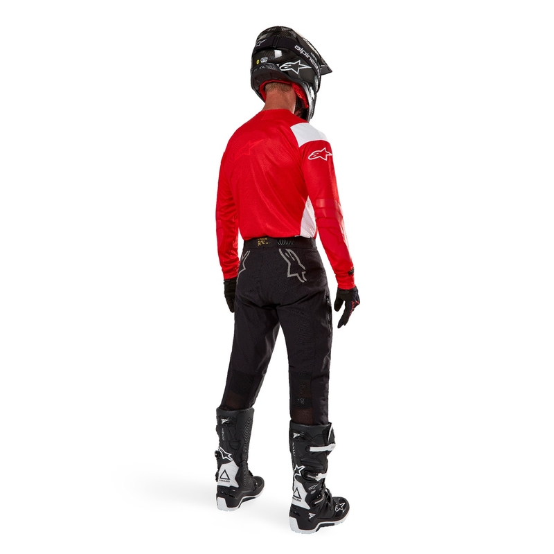 Maillot motocross Alpinestars Techdura rouge fluo