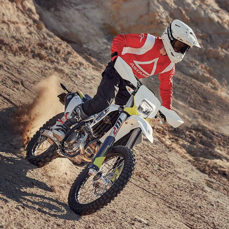 Maillot motocross Alpinestars Techdura rouge fluo