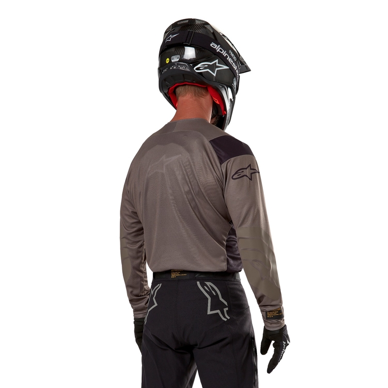 Maillot de motocross Alpinestars Techdura marron