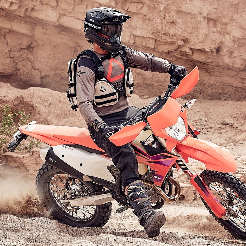 Maillot de motocross Alpinestars Techdura marron