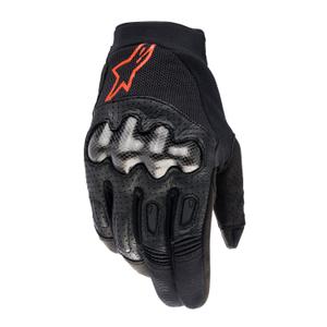 Gants de motocross Alpinestars Megawatt 2 noir-rouge fluo