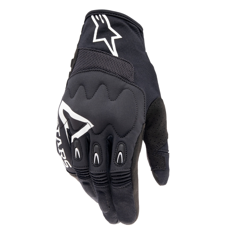 Gants de motocross Alpinestars Techdura noir et blanc