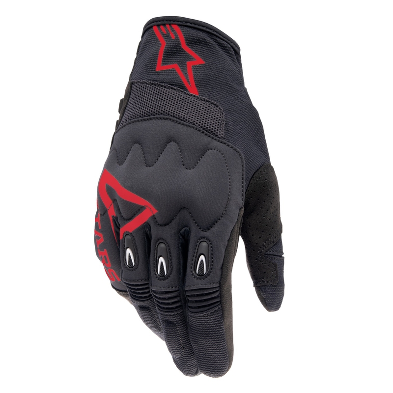 Gants de motocross Alpinestars Techdura noir et rouge