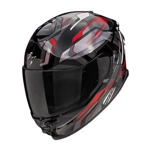 Casque moto intégral Scorpion EXO-GT SP Air Augusta noir-gris-rouge
