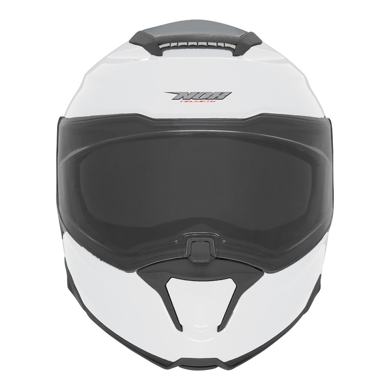 Casque de moto à visière relevable NOX N967 blanc