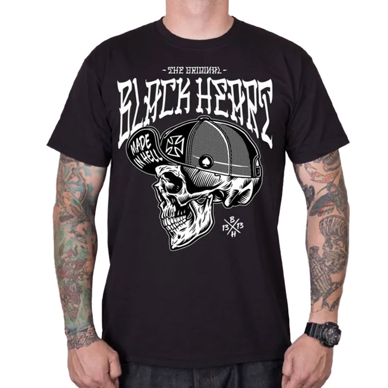 T-shirt Black Heart Mad Mike noir