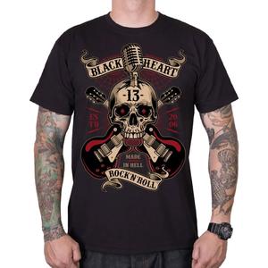 T-shirt Black Heart Rock N Roll noir