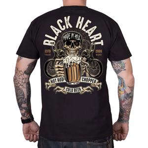 T-shirt Noir Heart Beer Biker noir