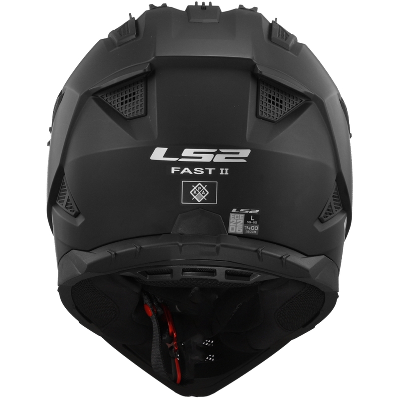 Casque de motocross LS2 MX708 Fast II Solid Matte Black