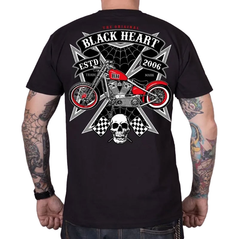 T-shirt Noir Heart Rock Iron noir