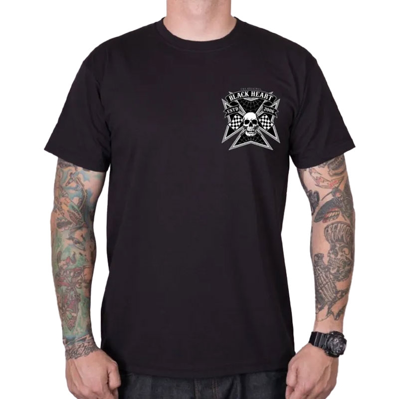 T-shirt Noir Heart Rock Iron noir