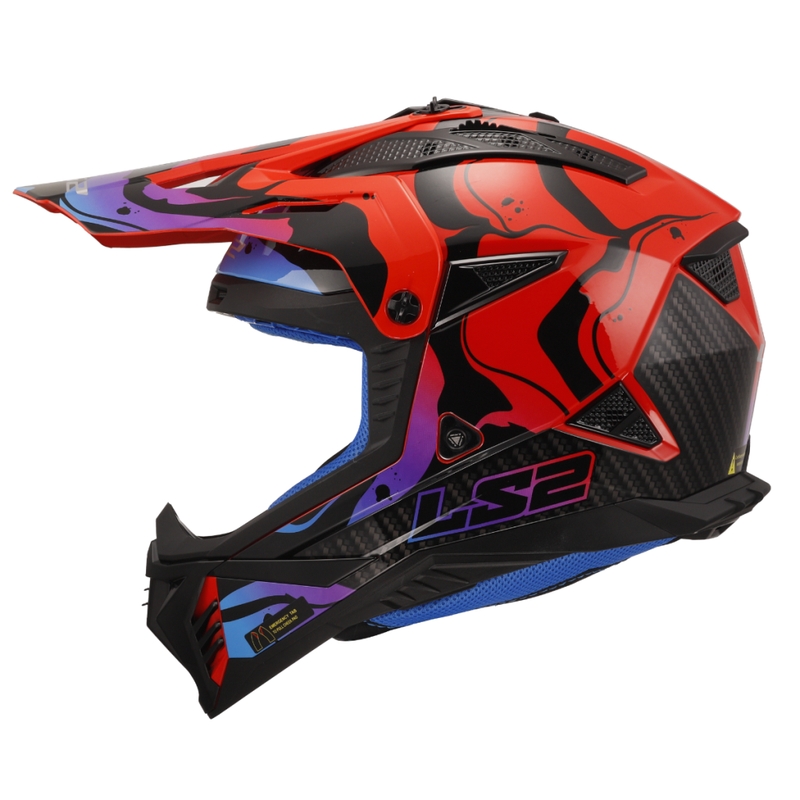 Casque de motocross LS2 MX708 Fast II Wash rouge