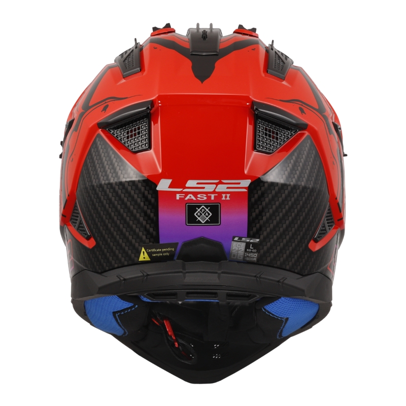 Casque de motocross LS2 MX708 Fast II Wash rouge