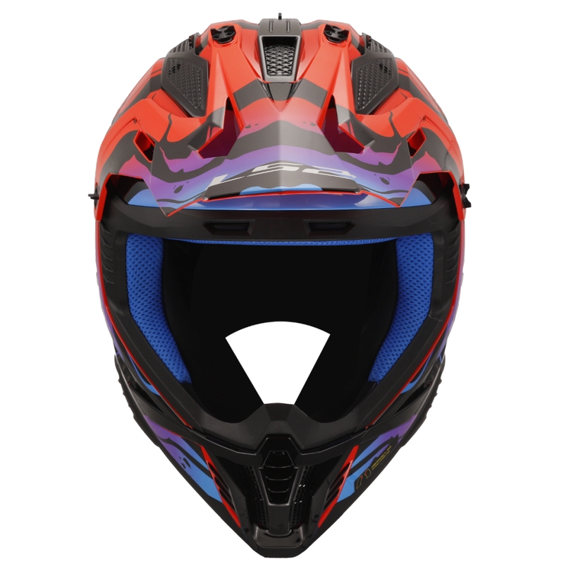 Casque de motocross LS2 MX708 Fast II Wash rouge
