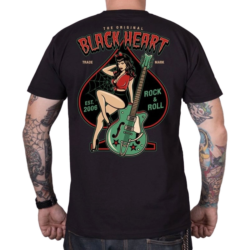 T-shirt Noir Heart Ema noir
