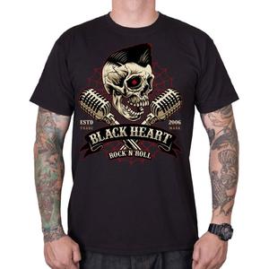 T-shirt Noir Heart Elwis noir