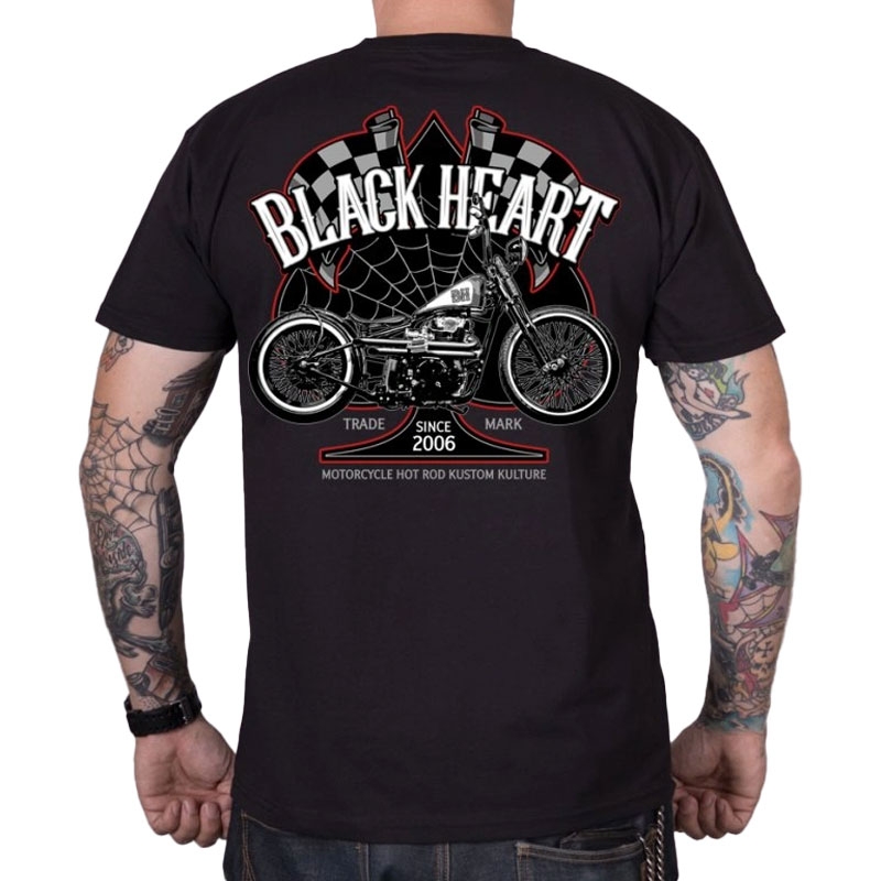 T-shirt Noir Heart Chopper Race noir
