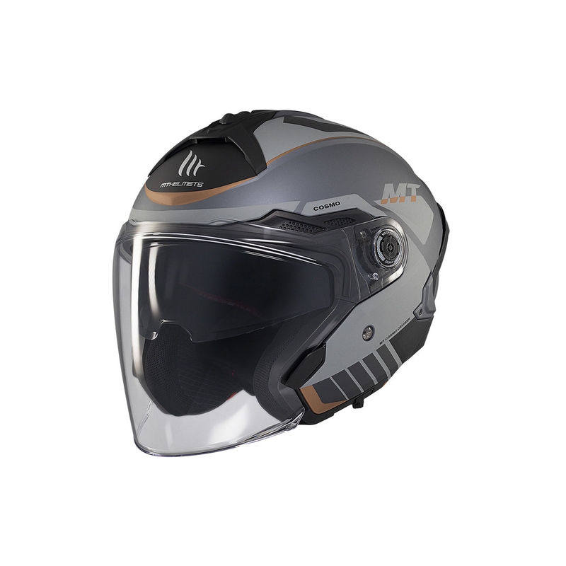 MT Cosmo SV Cruiser casque ouvert gris mat-noir