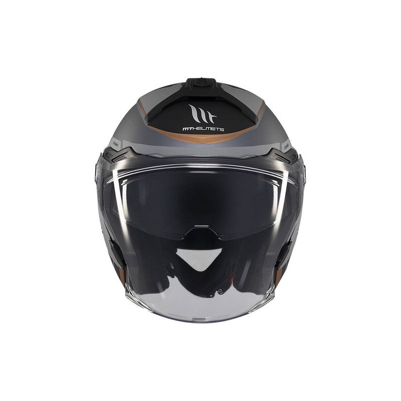 MT Cosmo SV Cruiser casque ouvert gris mat-noir
