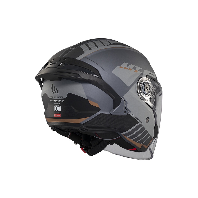MT Cosmo SV Cruiser casque ouvert gris mat-noir
