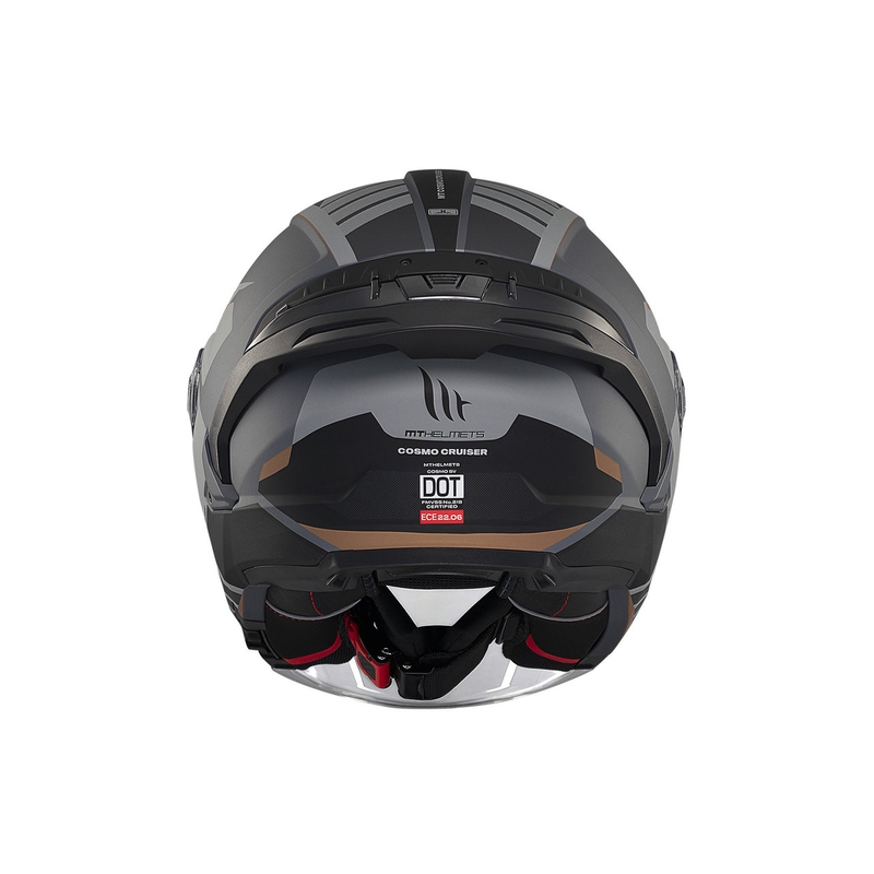 MT Cosmo SV Cruiser casque ouvert gris mat-noir