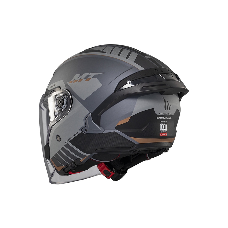 MT Cosmo SV Cruiser casque ouvert gris mat-noir
