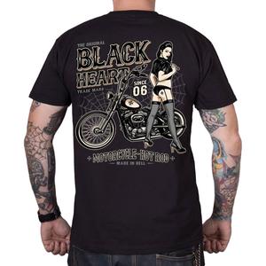 T-shirt Noir Coeur Chopper Pussy noir
