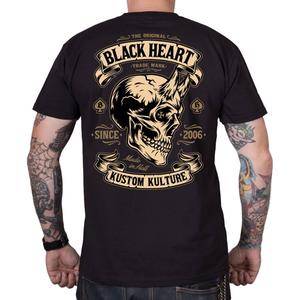 T-shirt Noir Heart Devil Skull noir
