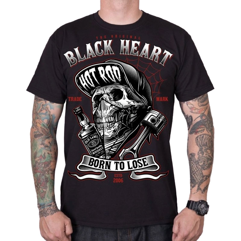T-shirt Black Heart Buddy noir