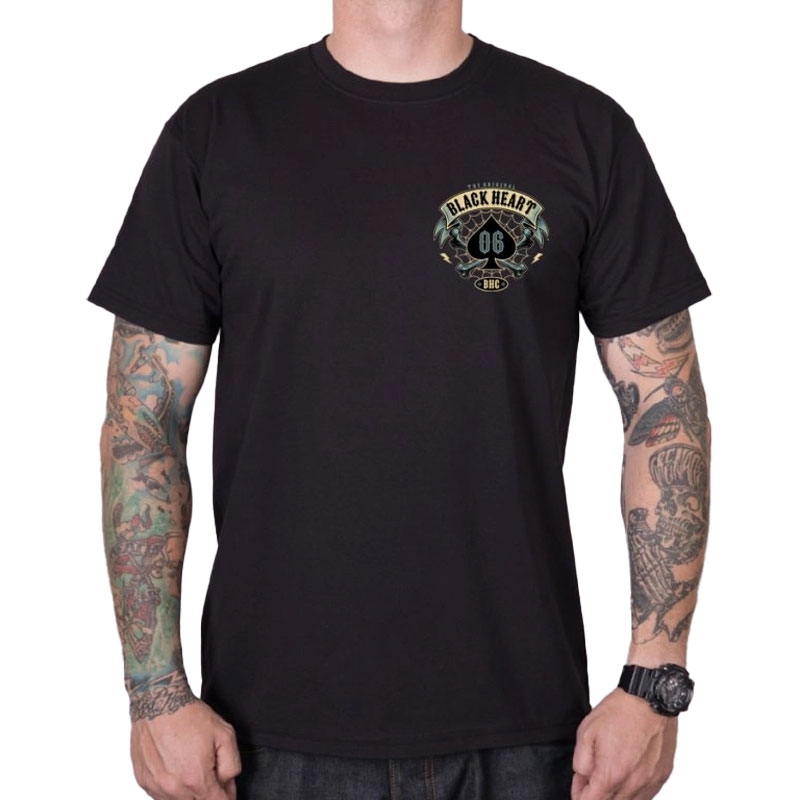 T-shirt Noir Heart Bandana Boy noir