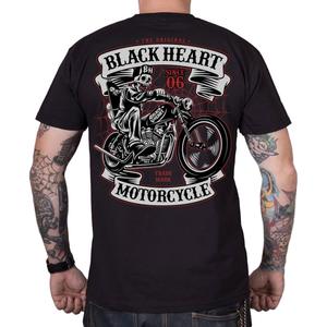 T-shirt Noir Coeur Skeleton Chopper noir