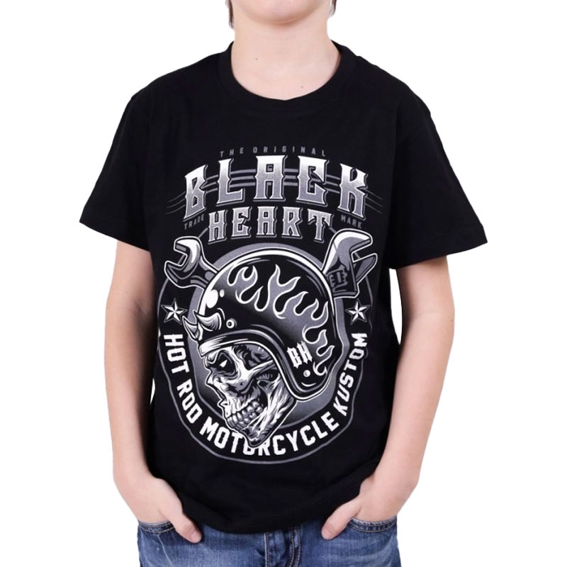 T-shirt enfants Black Heart Boomer noir